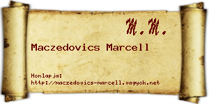 Maczedovics Marcell névjegykártya